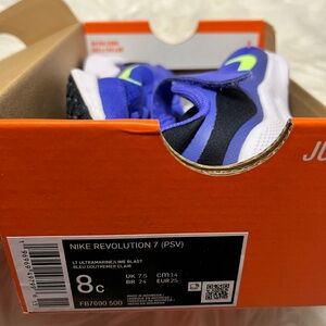 Nike Revolution 7 Kids Shoes - Blue and Black